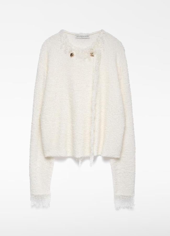 Jersey blanco de Adolfo Domínguez, 199 euros.