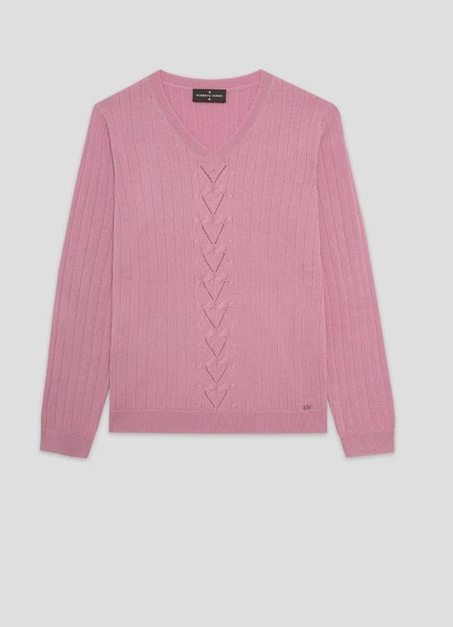 Jersey rosa de Roberto Verino, 150 euros.