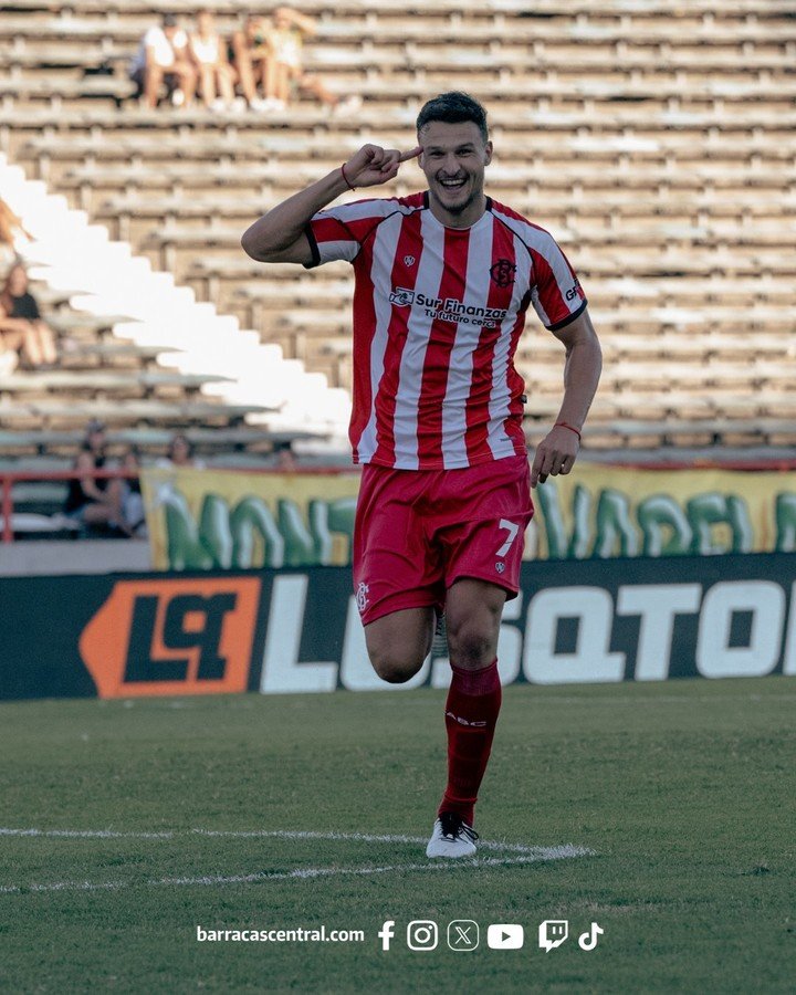 Facundo Bruera
Aldosivi fue cedido a Barracas Central.
Foto: @barracascentral