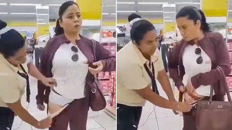 Una mujer es sorprendida robando calzones que los llevaba puestos