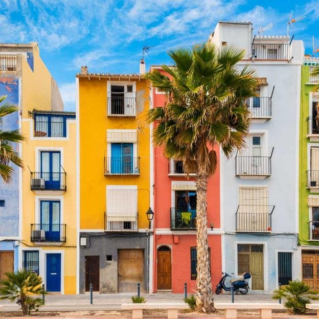 Casas de colores de Villajoyosa, Alicante