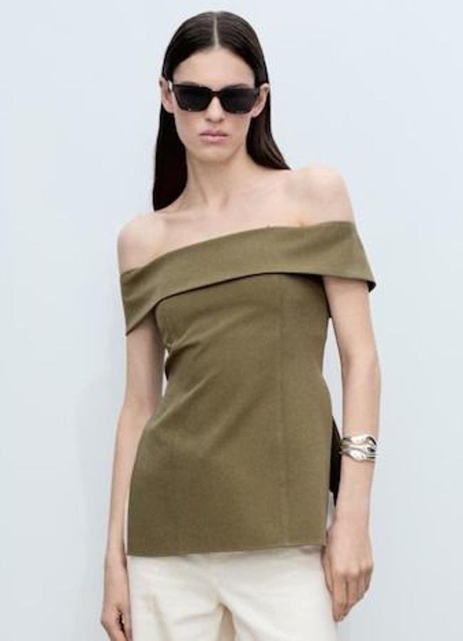 Top palabra de honor estilo bardot