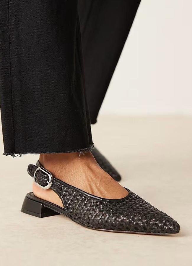 Bailarinas slingback trenzadas