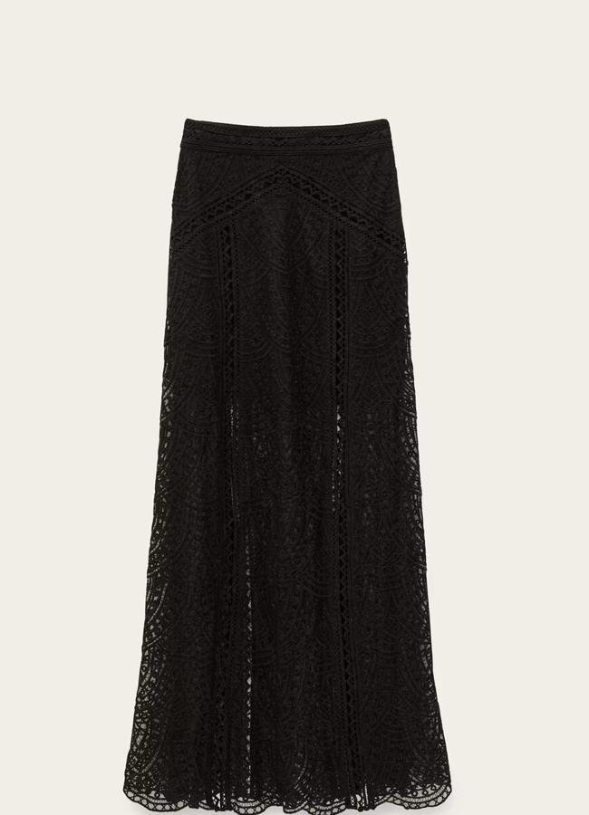 Falda midi de encaje de Ba&sh.