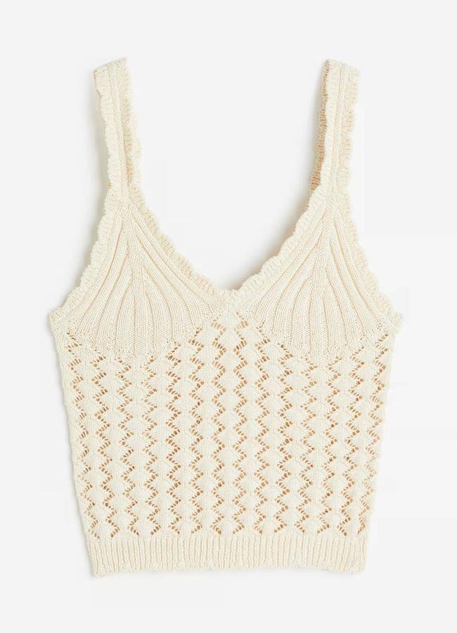 Top de tirantes efecto crochet de H&M (19,99€)
