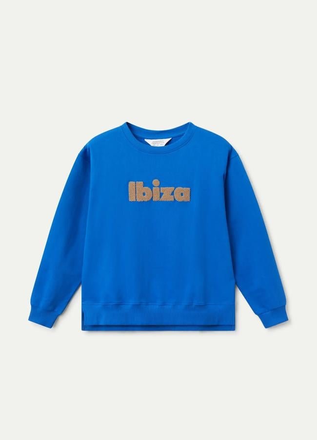 Sudadera azul de Compañía Fantástica, 55 euros.