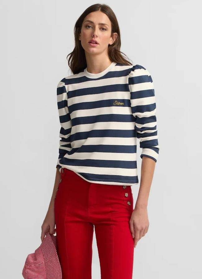 Sudadera de rayas de Silbon, 49,90 euros.