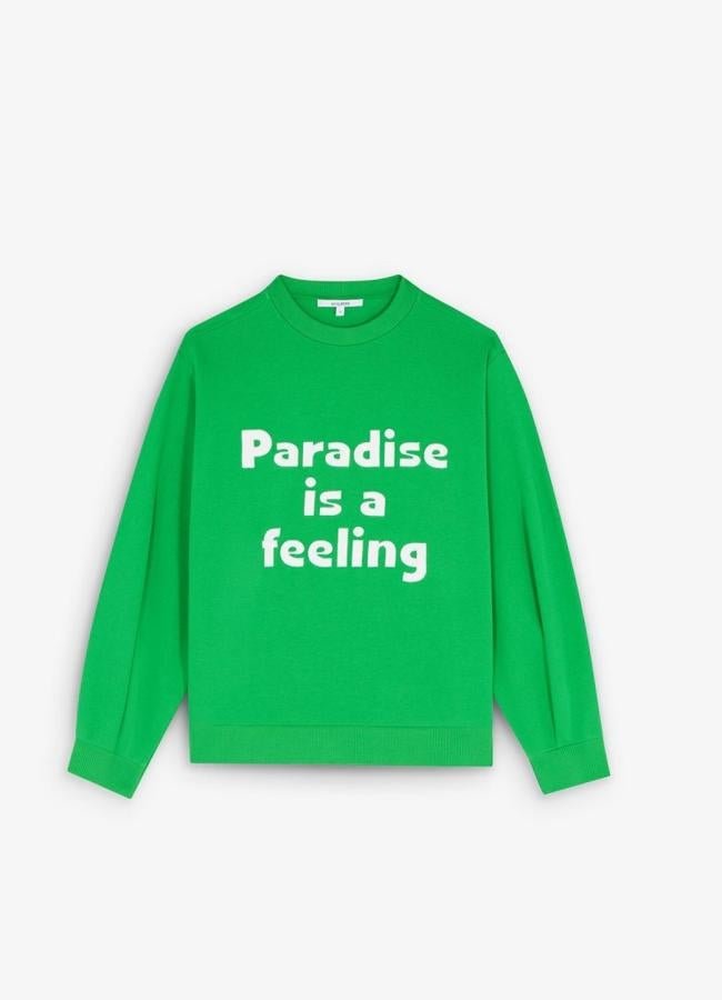 Sudadera verde de Scalpers, 59,90 euros.