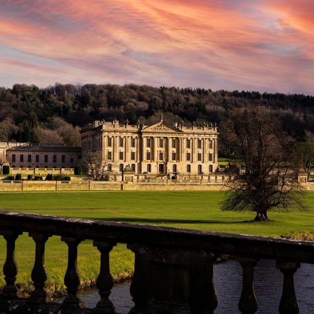 La Chatsworth House que hizo las veces de la mansión Pemberley en la que vivía el señor Darcy en Orgullo y Prejuicio.