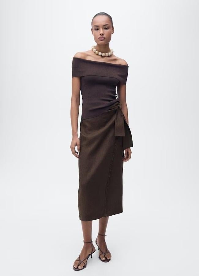 Imagen - Falda pareo de lino