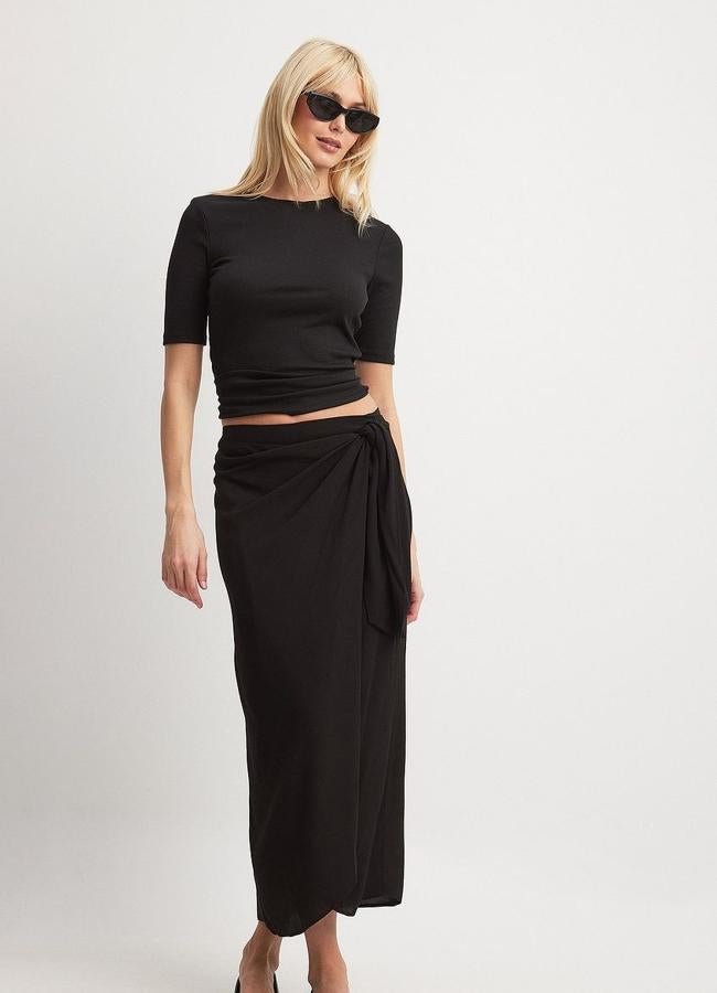 Imagen - Falda pareo negra