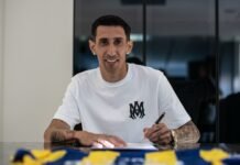El detrás de escena de la firma de Ángel Di María en Rosario Central: la sonrisa de Fideo y la emoción de su mujer Jorgelina