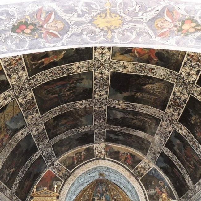 Detalle de la bóveda de la ermita de Nuestra Señora del Ara