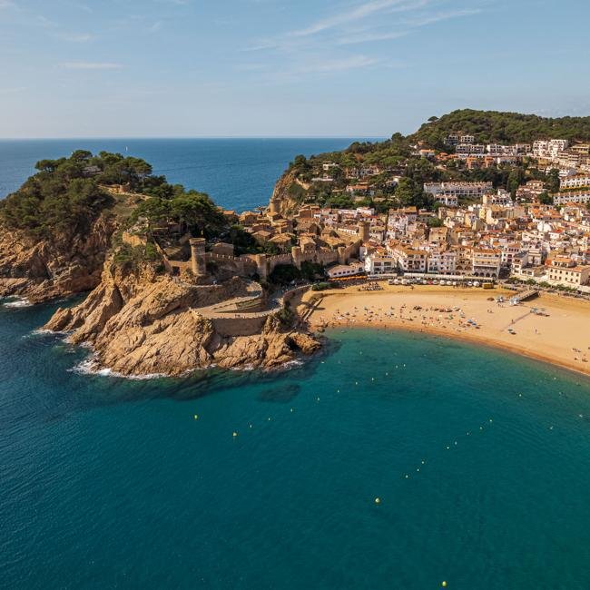 Playa Grande en Tossa de Mar, Girona