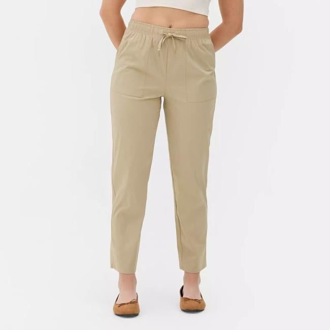 Pantalones de popelín estilo jogger