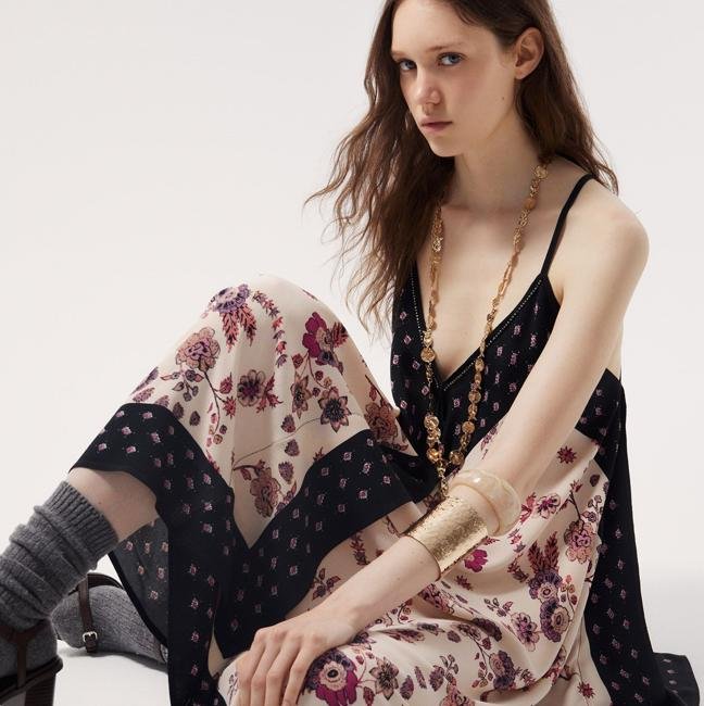 Vestido estilo pañuelo estampado