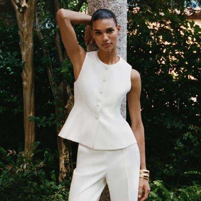 Chaleco de vestir con peplum