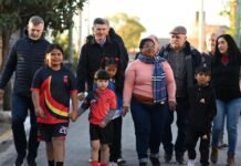 Plan de Pavimentación: Passerini inauguró las obras en Marta Juana González y Manantiales I