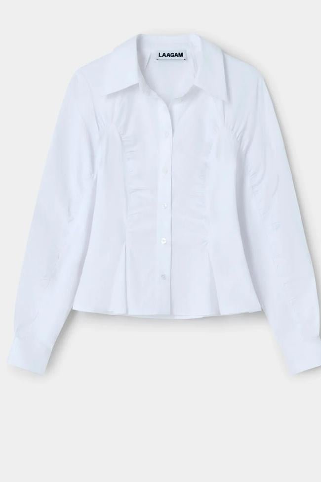 Camisa con detalle de fruncido d Laagam.