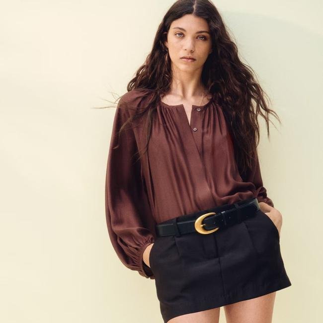 Blusa oversize fluida