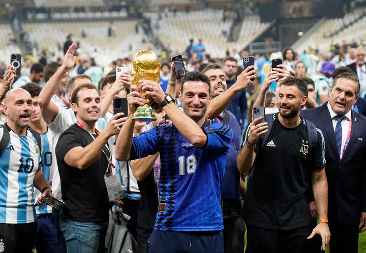 El padre de la Scaloneta que ganó el Mundial en Qatar 2022. Foto: Fernando de la Orden / Enviado Especial