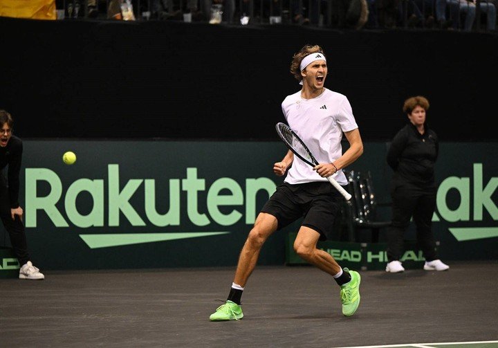 Zverev jugó por última vez la Davis en los Qualifiers de febrero de 2023. Foto Paul Zimmer/ITF