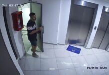 Entró a robar en un edificio y quedó filmado, lo buscan intensamente
