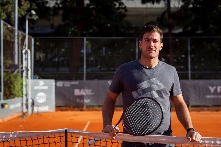 Gómez jugó este año Roland Garros y el US Open y viene de ser semifinalista en Villa María. Foto Daniela Irene Martínez/Prensa Challenger de Buenos Aires