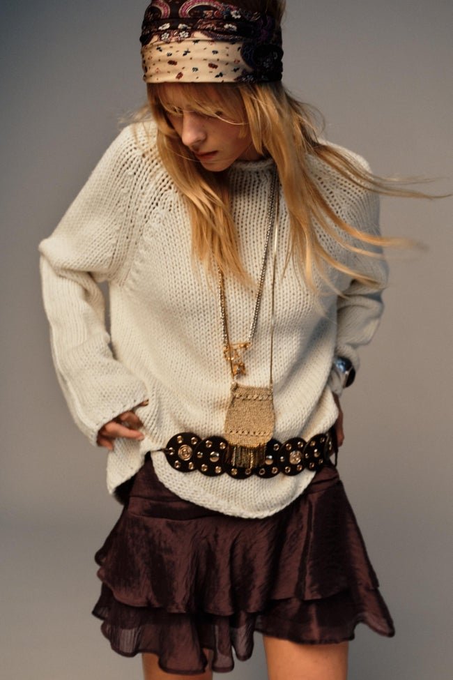 Falda con volantes de Zara (29,95 euros)