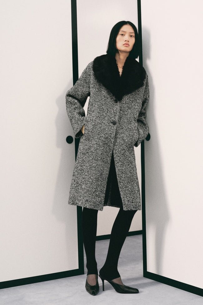 Abrigo jaspeado de Mango (159 euros)