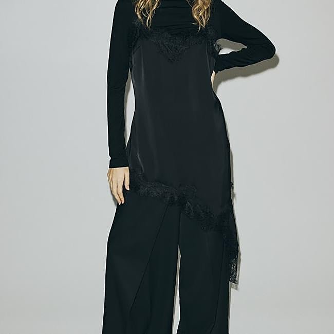 Vestido lencero, 34,99 euros.