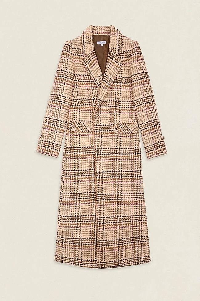 Abrigo Alejandra Cuadros Beige AB03 (150€)