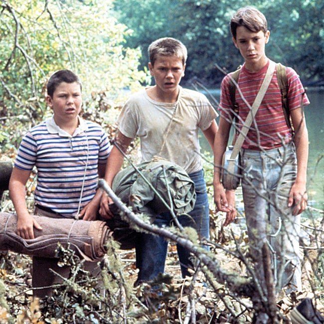 Jerry O'Connell, River Phoenix y Wil Wheaton en Cuenta conmigo.