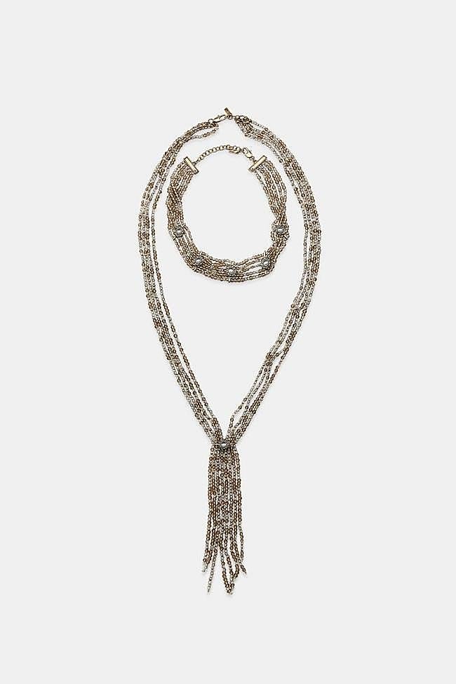 Pack 2 collares chocker abalorios joya (25,95€)