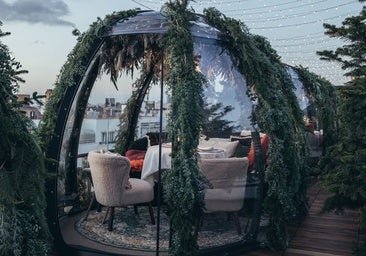Así sabe la Navidad en el hotel más creativo de Madrid: menús por todo lo alto para estas fiestas y el lujo de cenar en un iglú