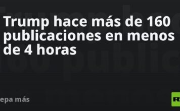 Trump hace más de 160 publicaciones en menos de 4 horas