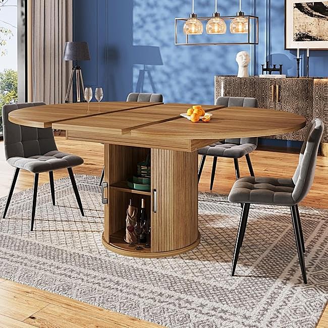 Mesa extensible con almacenamiento en la base de Amazon, 319.99 euros.