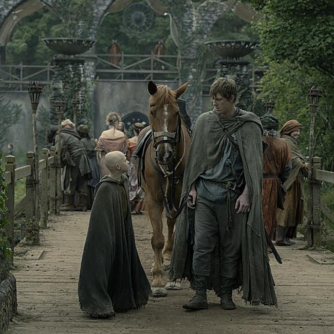 Dexter Sol Ansel y Peter Caffley como Egg y Duncan en una imagen de El caballero de los Siete Reinos.