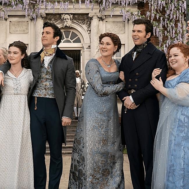 Los personajes principales de Los Bridgerton.