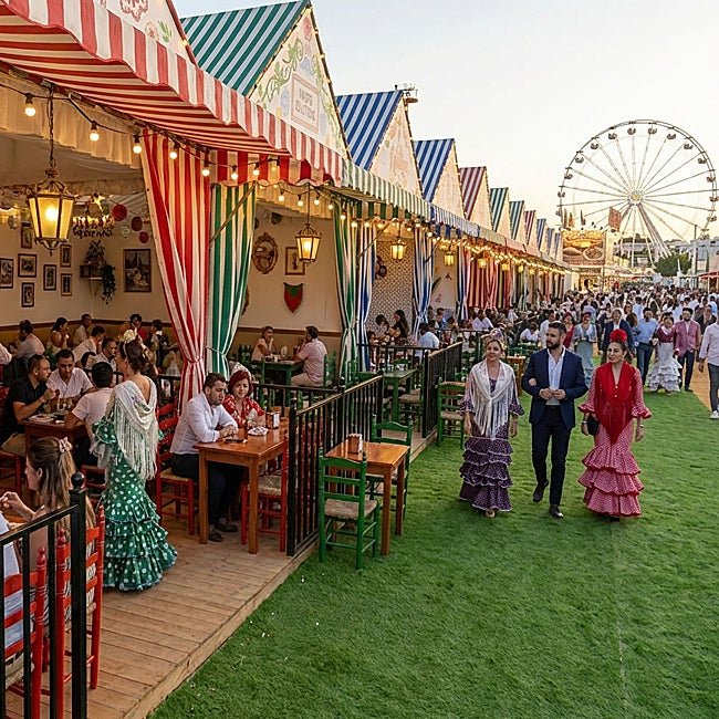 Así serán las casetas de Madrilucía, la primera feria andaluza en Madrid.