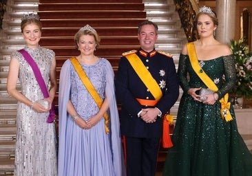 Lo mejor del banquete de gala en Luxemburgo: la enorme tiara de Máxima y el vestido maravilloso de Amalia de Holanda