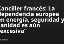 «Excesiva»: canciller francés se sincera sobre la dependencia de Europa en energía y seguridad