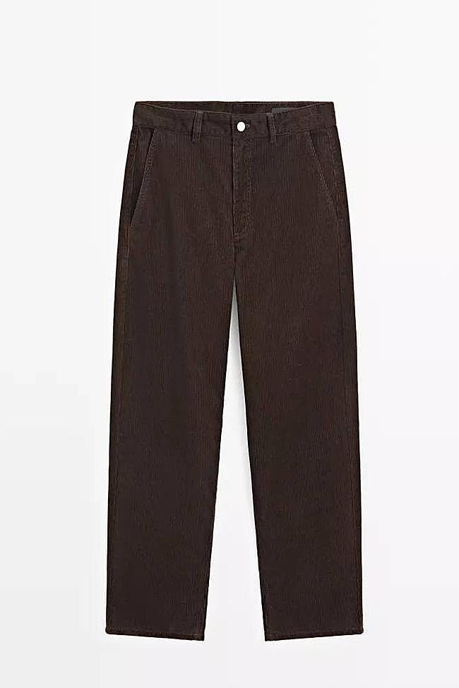 Pantalón pana barrel fit (59,95€)