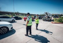 Operativo de ordenamiento municipal durante el partido de Talleres y Gimnasia Esgrima de Mendoza