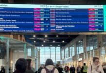 Renfe cancela conexiones ferroviarias en Córdoba, Cádiz, Jaén, Málaga y Sevilla ante el temporal