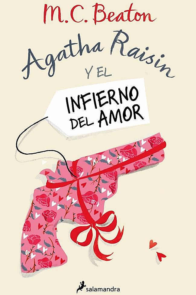 Portada de Agatha Raisin y el infierno del amor, la novela cozy mystery de M.C. Beaton.