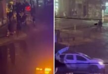 VIDEO: Momento de la explosión en plena calle que apuntó a policías en Ucrania