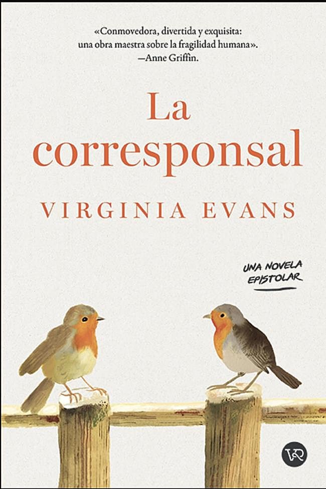 Portada de La corresponsal, la novela epistolar de Virginia Evans.