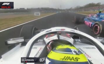 Incidente en Japón: Bearman choca al esquivar a Colapinto