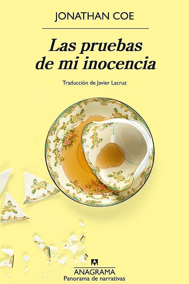 Portada de Las pruebas de mi inocencia, la nueva novela de Jonathan Coe.
